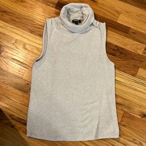 Heathered Turtleneck Tank